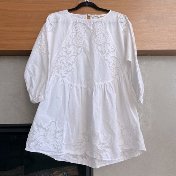 Maje Raolita Embroidered Cotton-Poplin Deess. size 1 - Picture 8 of 8